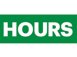 Approved Hours Sign (Complete Kit) Spanish